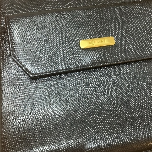 Monet Black Shoulder Crossbody leather bag - Picture 2 of 13